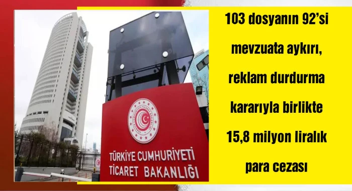 Reklam Kurulu'ndan mevzuata aykırı 92 dosyaya 15,8 milyon lira ceza