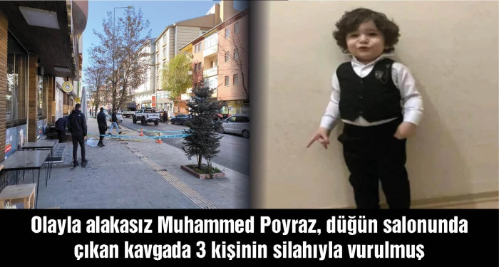 6 yaşındaki Muhammed Poyraz'ın düğün salonuna açılan ateşte ölümüne 3 ağırlaştırılmış müebbet istemi