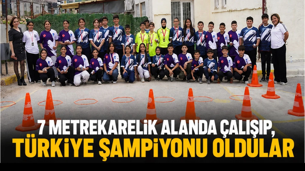 7 metrekarelik alanda &ccedil;alışıp, T&uuml;rkiye şampiyonu oldular