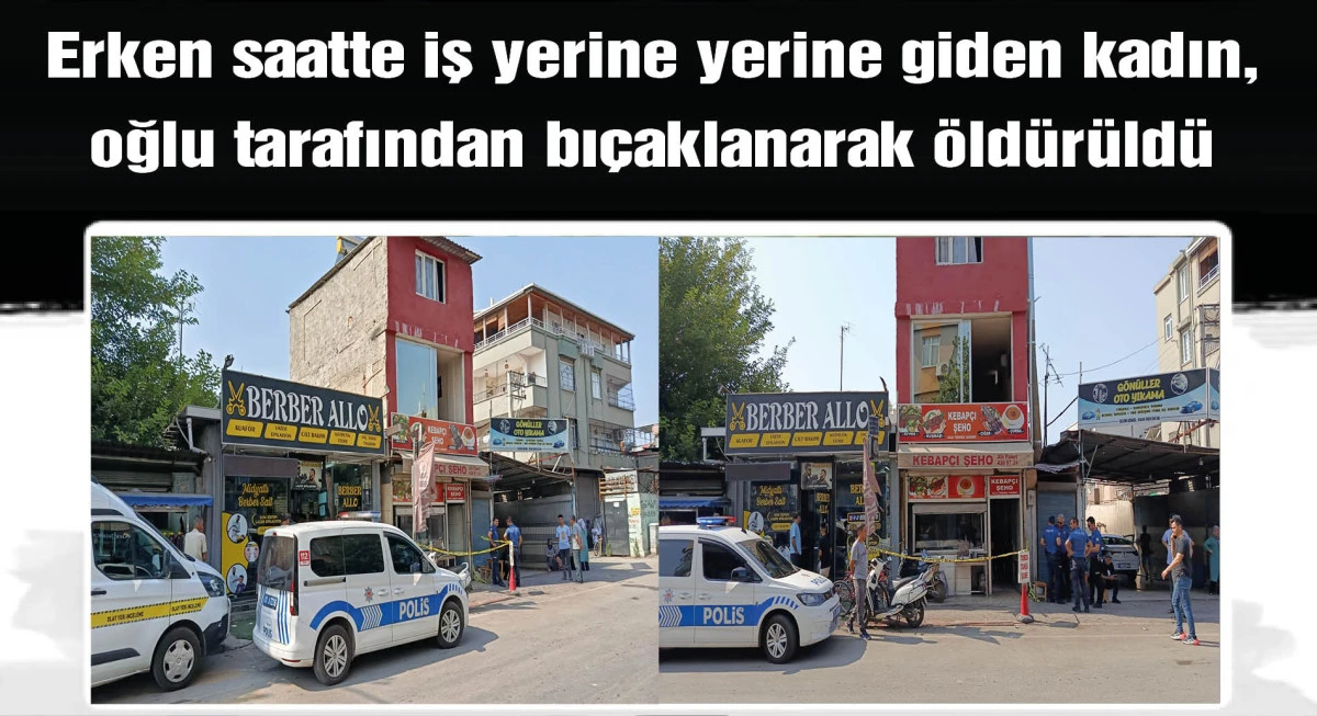 Annesini çalıştığı iş yerinde bıçaklayarak öldürdü