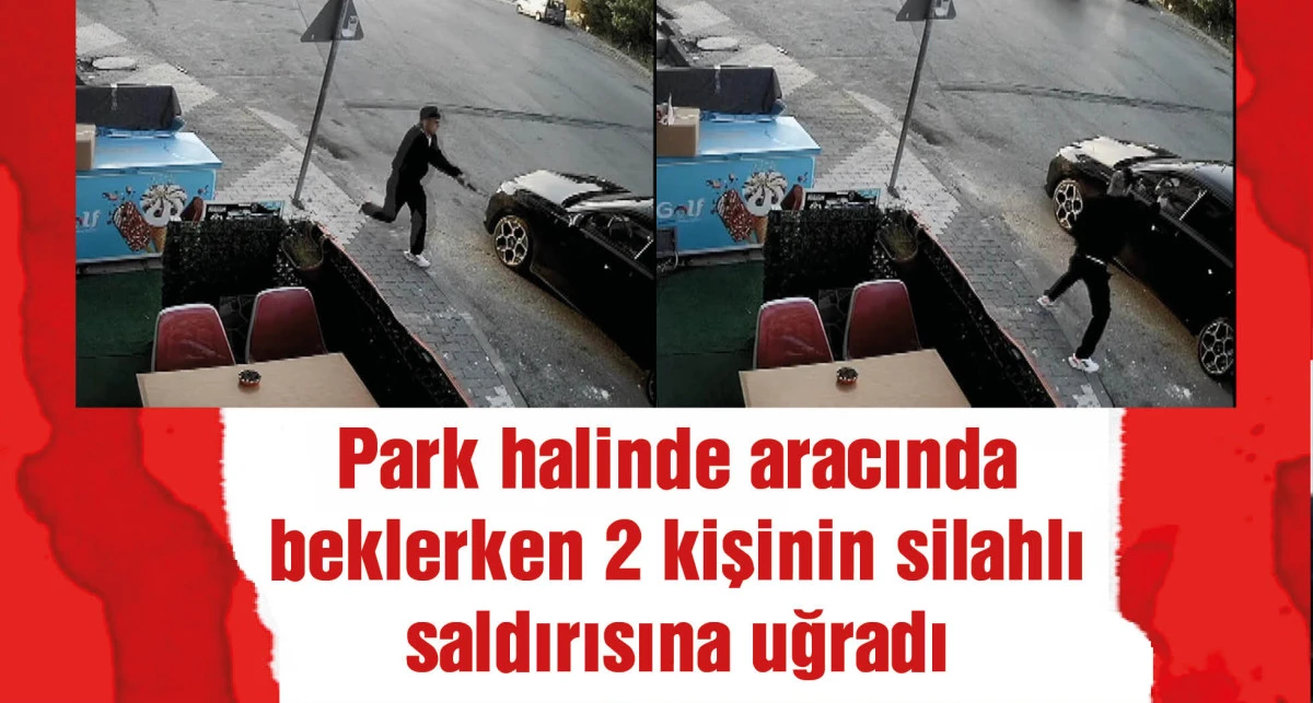 Arnavutköy'de silahlı saldırı anı kamerada: 1 ağır yaralı