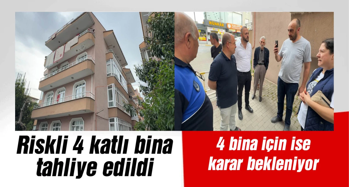 Avcılar'da riskli 4 katlı bina tahliye edilerek mühürlendi