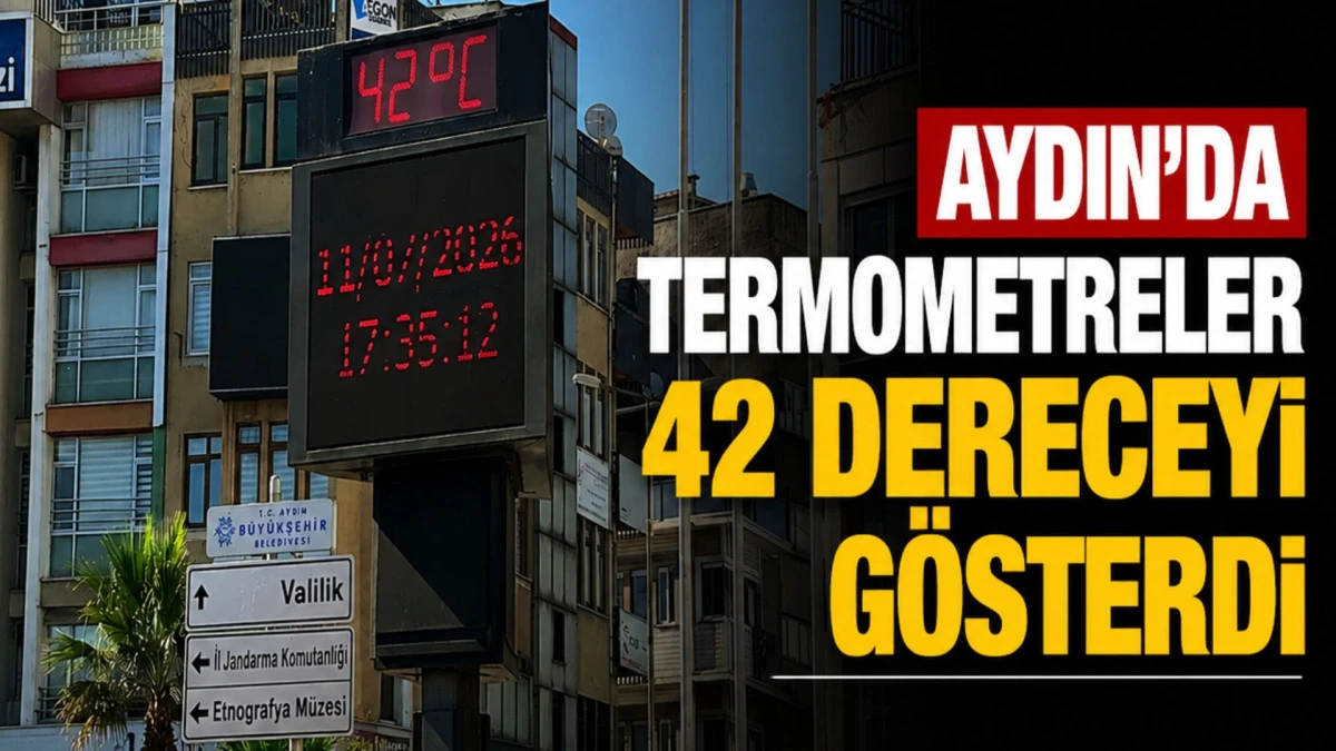 Aydın'da termometreler 42 dereceyi g&ouml;sterdi