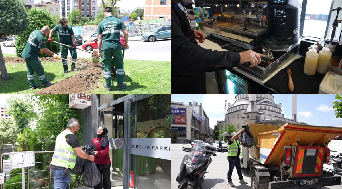 Bağcılar'da ayda 1 ton kahve posası gübre olarak değerlendiriliyor