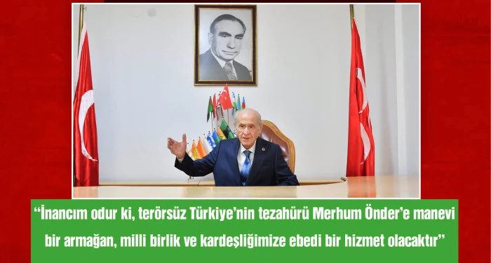 Bahçeli'nden 'Sırrı Süreyya Önder' mesajı: Hakikaten çok üzgünüm
