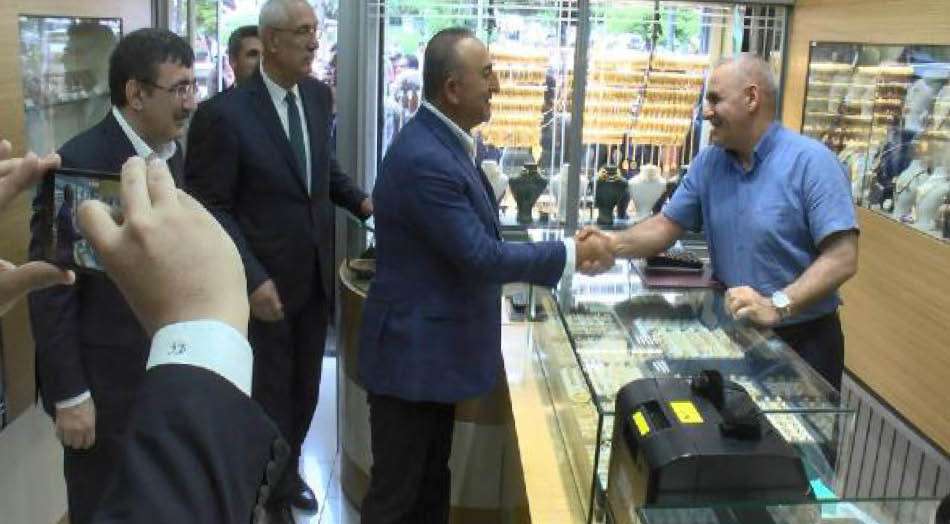 Bakan &Ccedil;avuşoğlu Bing&ouml;l'e ziyarette bulundu