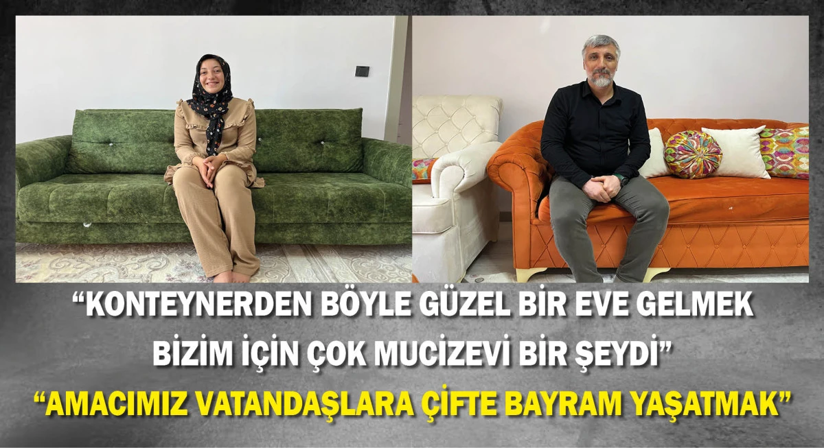 Bakan Kurum: İndere'de depremzede kardeşlerimiz bayramı yeni yuvalarında karşılıyor