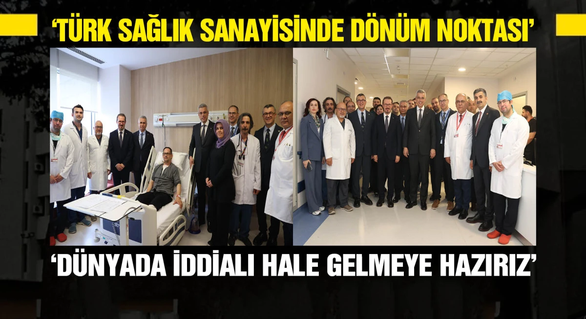 Bakan Memişoğlu'ndan yerli kalp-akciğer makinesiyle ameliyat olan hastaya ziyaret