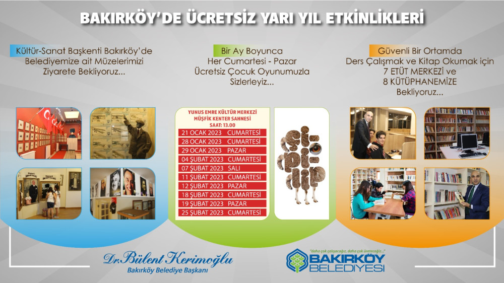 Bakırköy'de ücretsiz yarı yıl etkinlikleri sürüyor