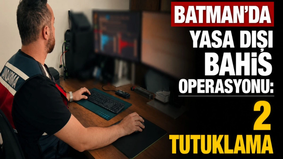 Batman&rsquo;da yasa dışı bahis operasyonunda 2 tutuklama