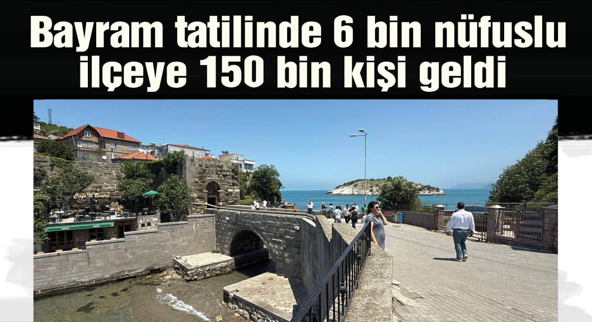 Bayram tatilinde 6 bin nüfuslu ilçeye 150 bin kişi geldi