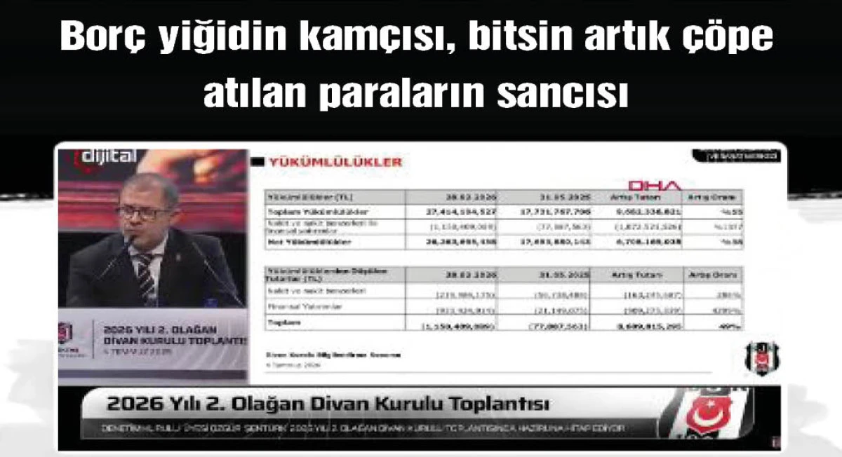 Beşiktaş'ın borcu a&ccedil;ıklandı