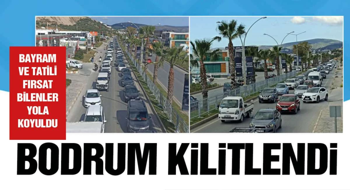 Bodrum'a 24 saatte 50 bin araç giriş yaptı