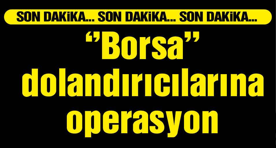 ''Borsa'' dolandırıcılarına operasyon: 29 gözaltı