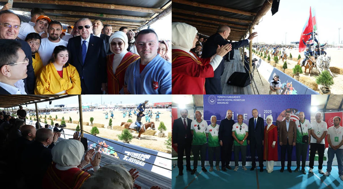 Cumhurbaşkanı Erdoğan, Etnospor Kültür Festivali’ni ziyaret etti