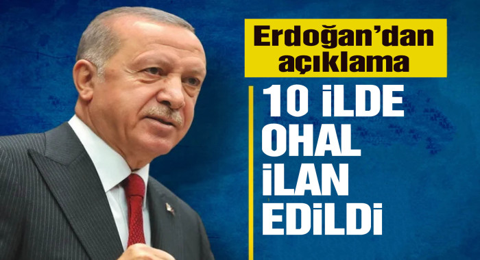 Cumhurbaşkanı Erdoğan OHAL ilan edildiğini açıkladı