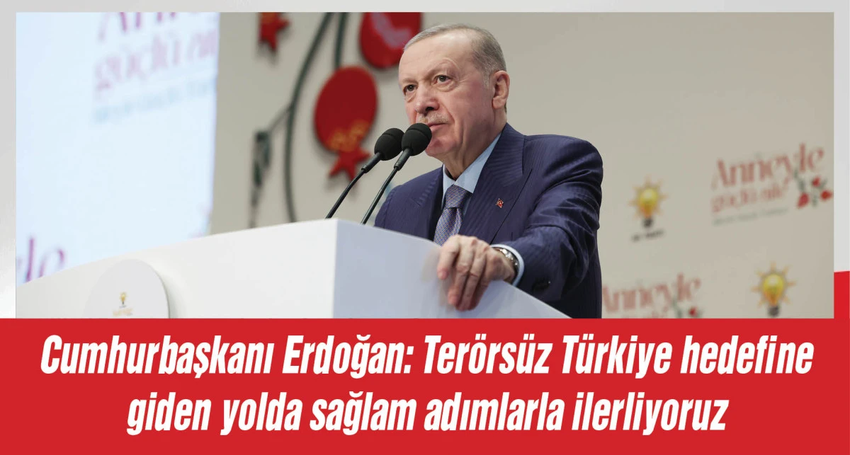 Cumhurbaşkanı Erdoğan: Terörsüz Türkiye hedefine giden yolda sağlam adımlarla ilerliyoruz