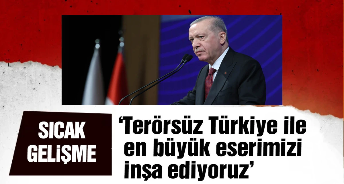 Cumhurbaşkanı Erdoğan: Terörsüz Türkiye ile en büyük eserimizi inşa ediyoruz