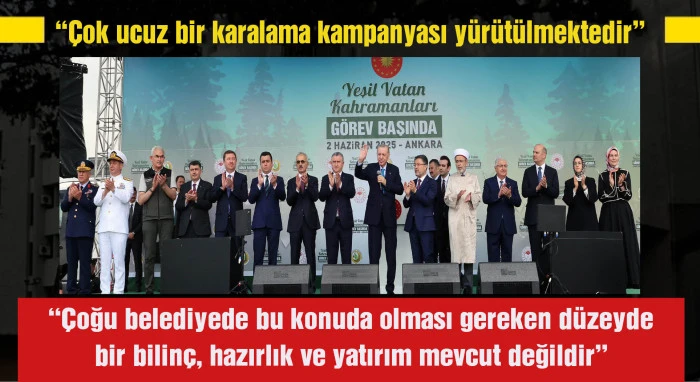 Cumhurbaşkanı Erdoğan: Yangınla mücadelede İHA kullanımında Avrupa'da birinciyiz