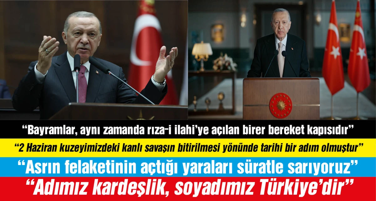 Cumhurbaşkanı Erdoğan'dan Kurban Bayramı mesajı