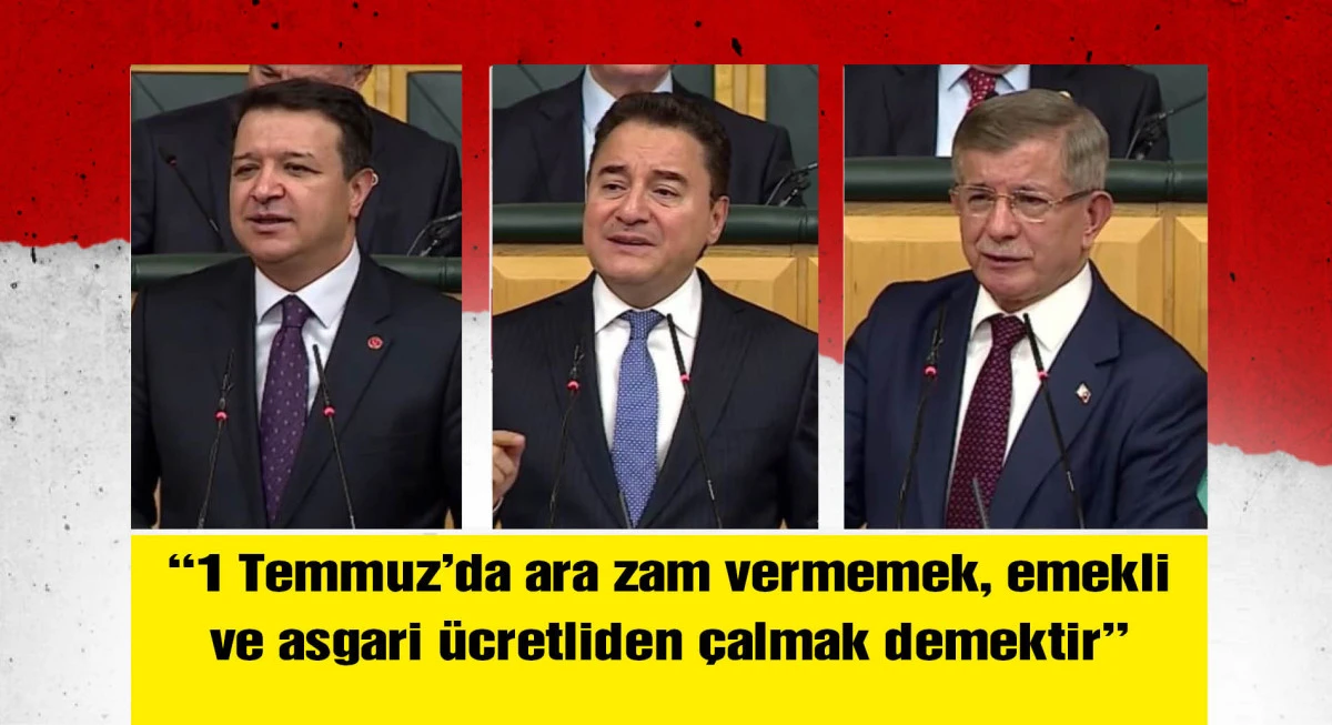 Davutoğlu, Babacan ve Arıkan grup toplantısında konuştu
