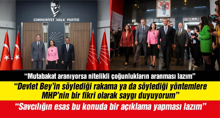 DEM Parti heyeti, CHP Genel Başkanı Özel ile CHP Genel Merkezi’nde görüştü