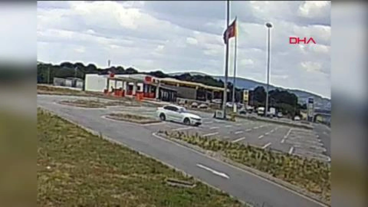 Dinlenme tesisinin otoparkında drift atan sürücüye 46 bin lira ceza