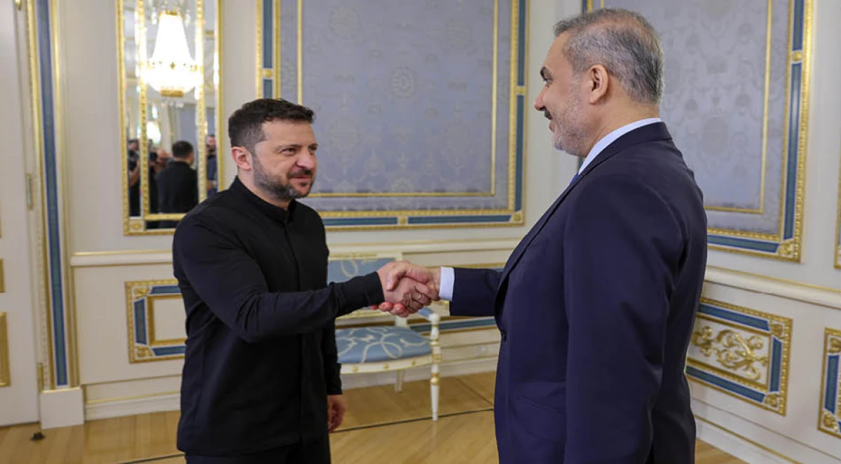 Dışişleri Bakanı Fidan, Ukrayna Devlet Başkanı Zelenskiy ile görüştü