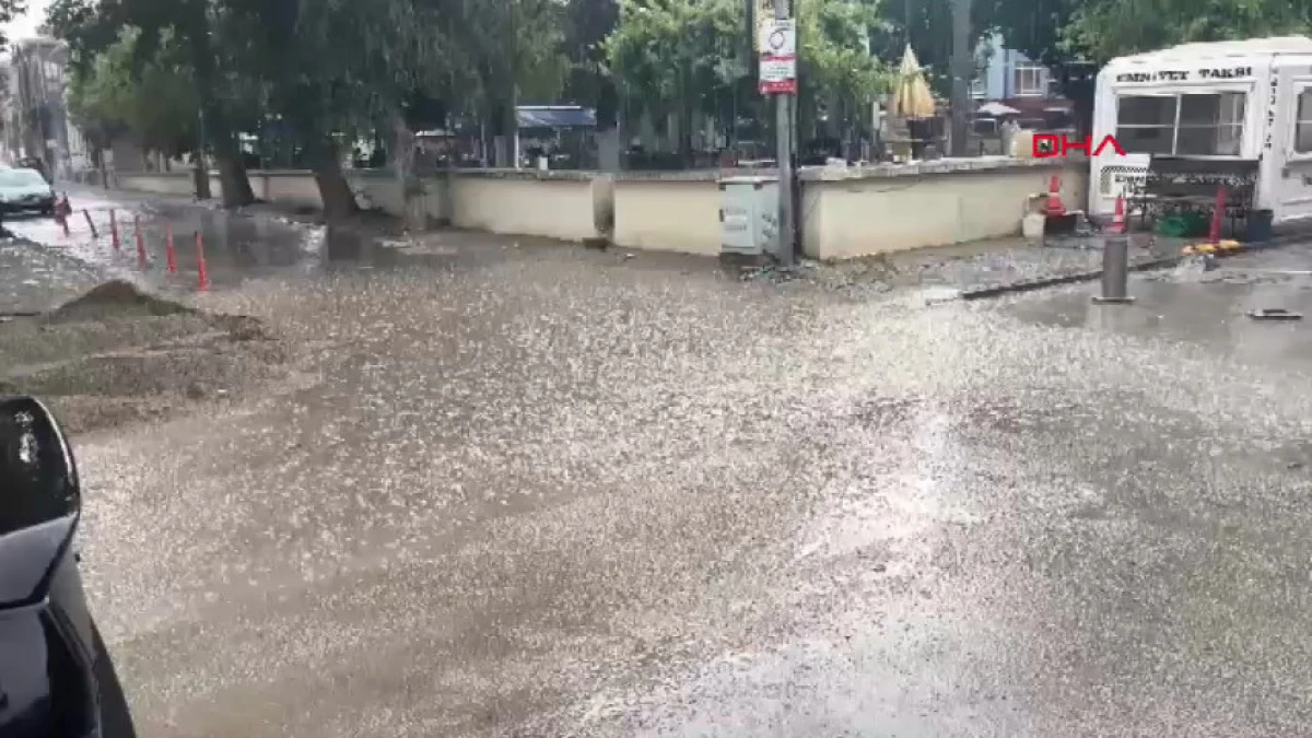 Edirne&rsquo;de kuvvetli yağış etkili oldu
