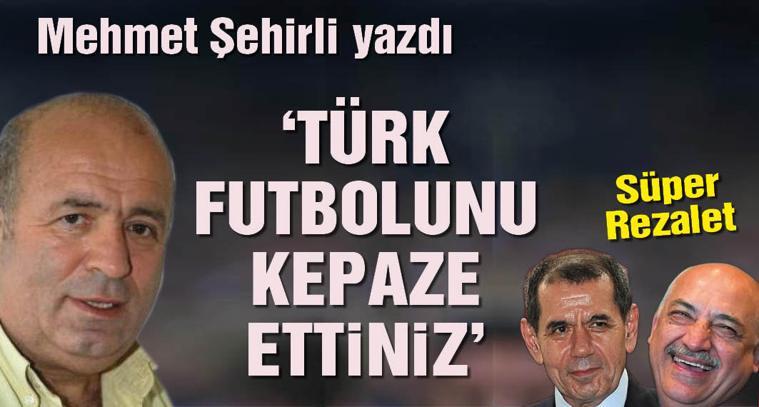 Eserinizle gurur duyun, Türk futbolunu yerin dibine soktunuz