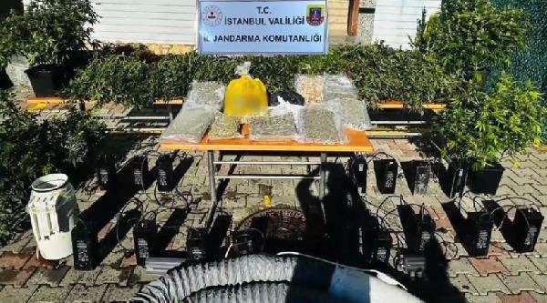  Eyüpsultan’da uyuşturucu serasına çevrilen villaya baskın