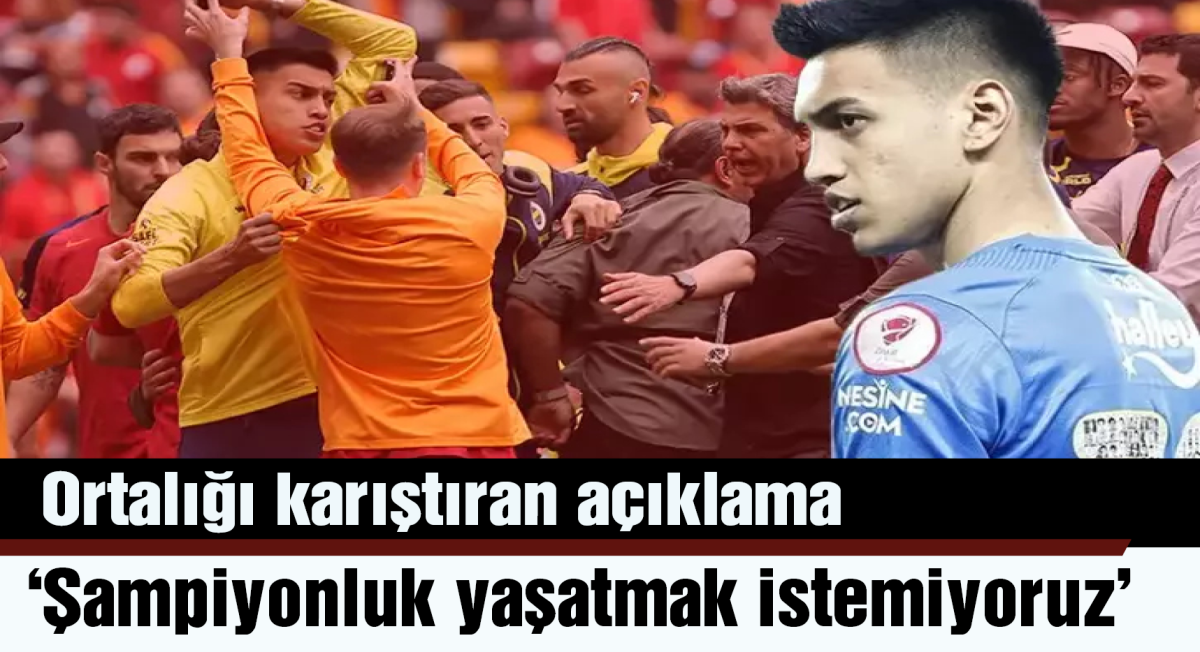 Fenerbahçe'de İrfan Can Eğribayat'tan Galatasaray'a gönderme! 'Şampiyonluk yaşatmak istemiyoruz'