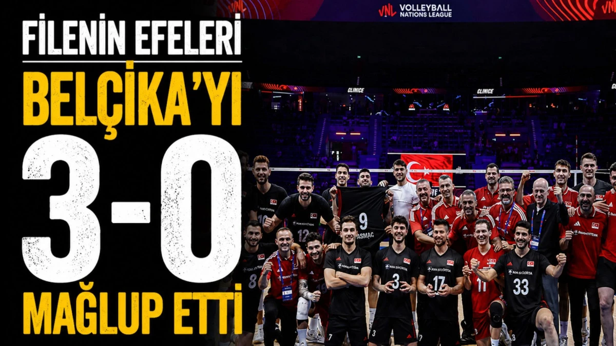 Filenin Efeleri, Bel&ccedil;ika'yı 3-0 mağlup etti 