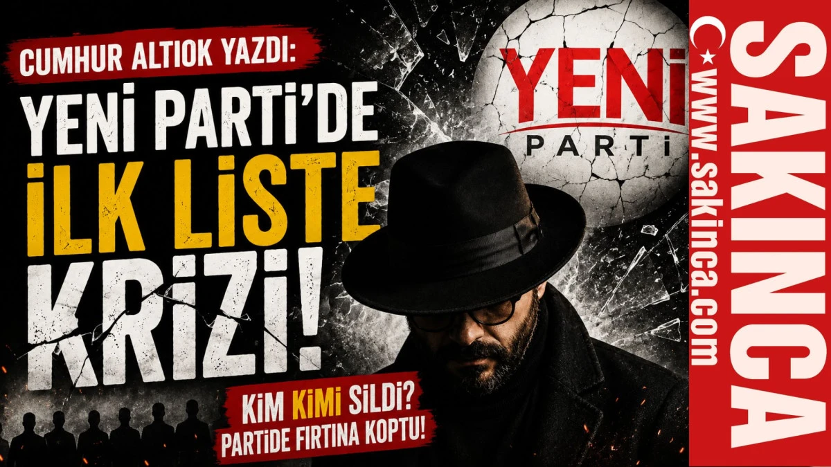 Cumhur Altıok'tan Dikkat &Ccedil;eken Kulis: Yeni Parti'de O İsimlere Yer Yok