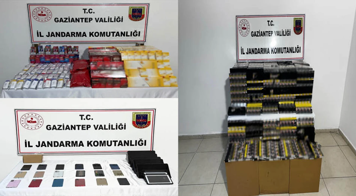 Gaziantep'te 1 milyon TL değerinde ka&ccedil;ak &uuml;r&uuml;n ele ge&ccedil;irildi