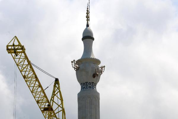 Giresun'da caminin minaresi 'semaver’  şeklinde  tasarlandı