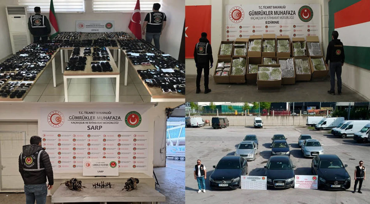 Gümrük Muhafaza ekipleri 4 ayda 16,5 milyar TL'lik uyuşturucu ve kaçak eşya ele geçirdi
