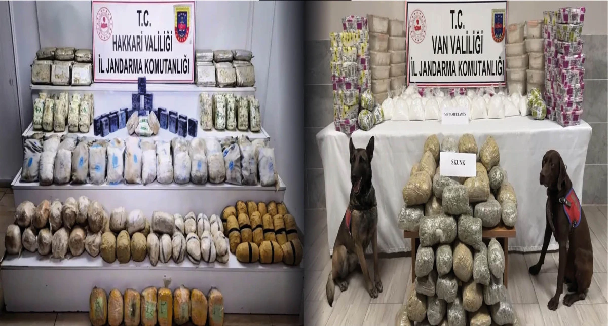 Hakkari ve Van'da 339 kilo uyuşturucu ele geçirildi