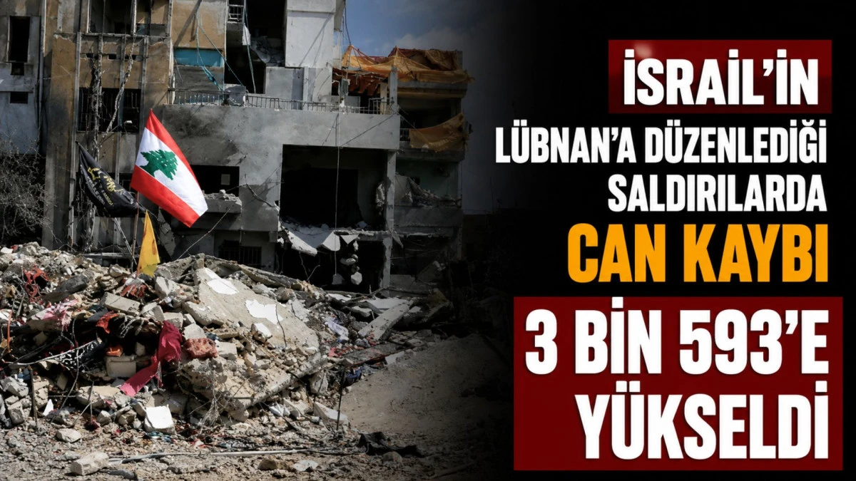 İsrail'in L&uuml;bnan'a d&uuml;zenlediği saldırılarda can kaybı 3 bin 593'e y&uuml;kseldi 