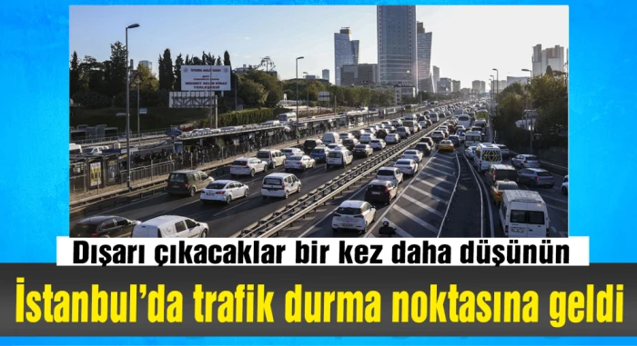 İstanbul'da trafik yoğunluğu yüzde 63