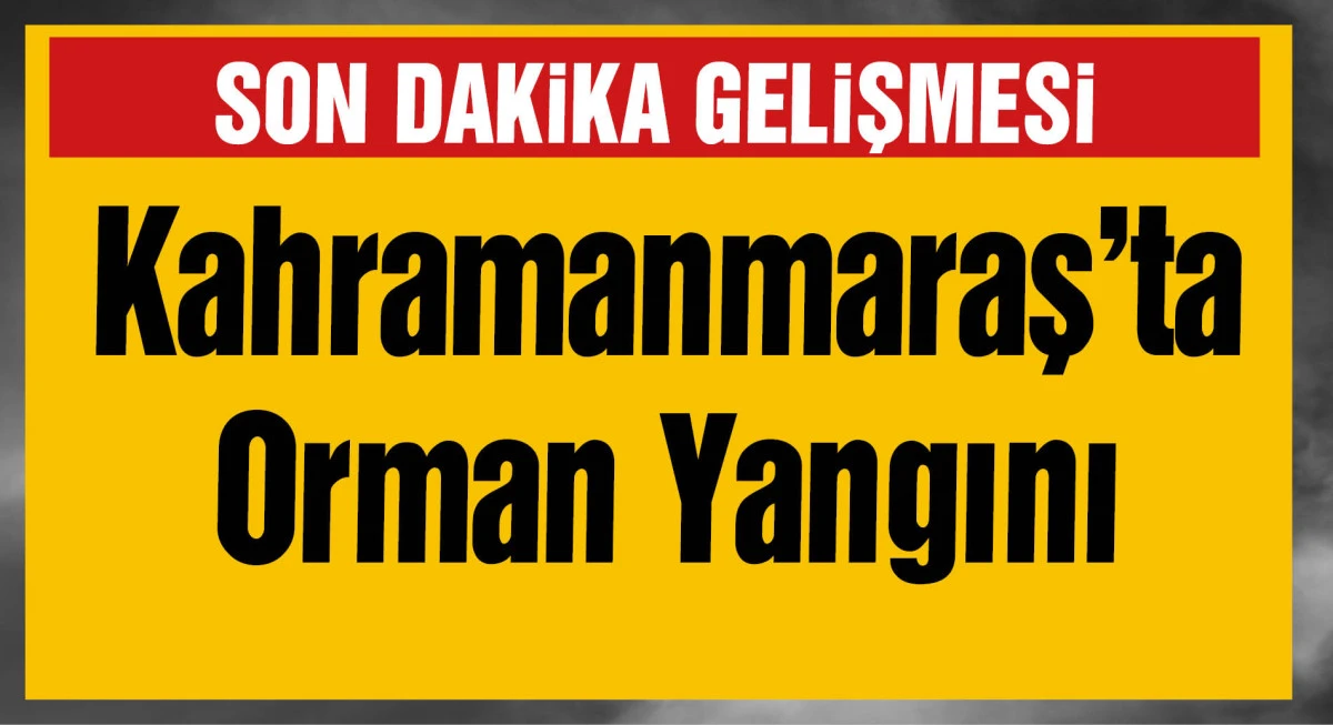 Kahramanmaraş’ta Orman Yangını