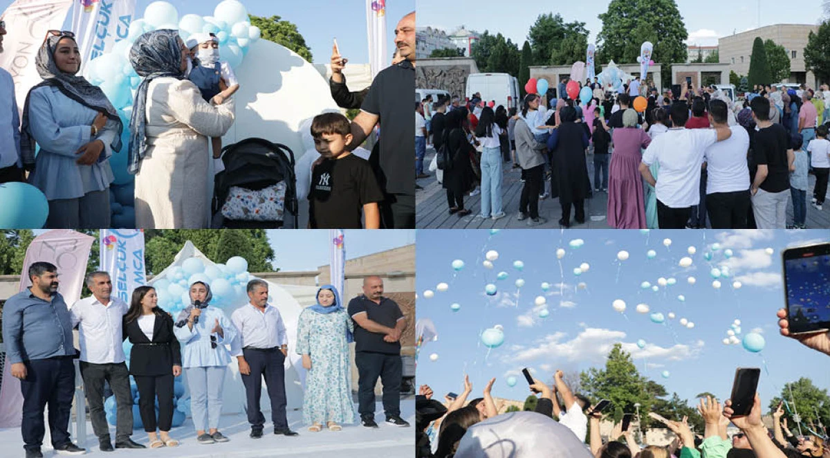 Kampanyası tamamlanan SMA’lı Muhammed için valilik önünde kutlama