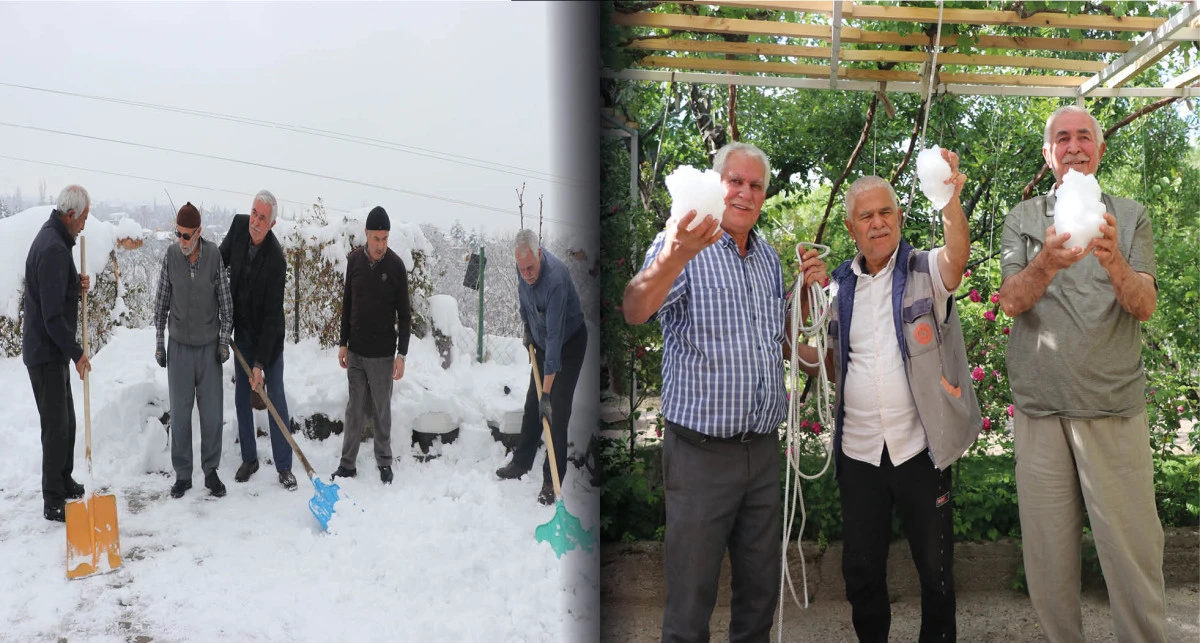 Kışın karla doldurulan kuyular, yazın serinlemek için kullanılıyor