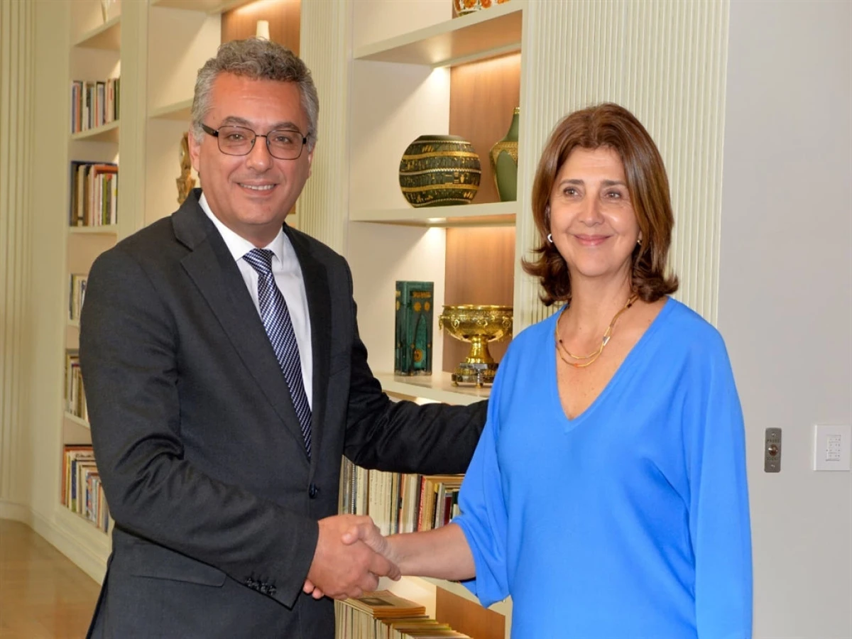 KKTC Cumhurbaşkanı Erh&uuml;rman, BM Temsilcisi Cuellar'ı kabul etti