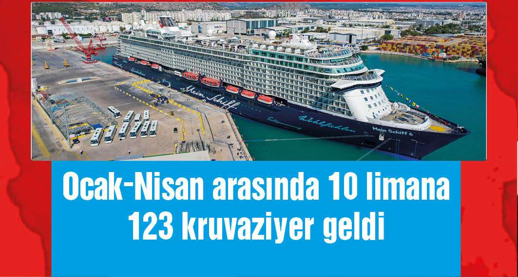 Kruvaziyerle 135 bin turist geldi