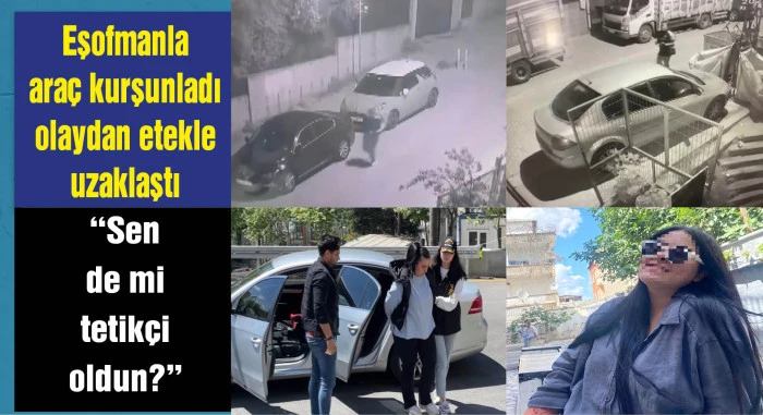 Küçükçekmece'de haraç için araç kurşunlayan şüpheli, gizlendiği binaya eşofmanla girip etekle çıktı
