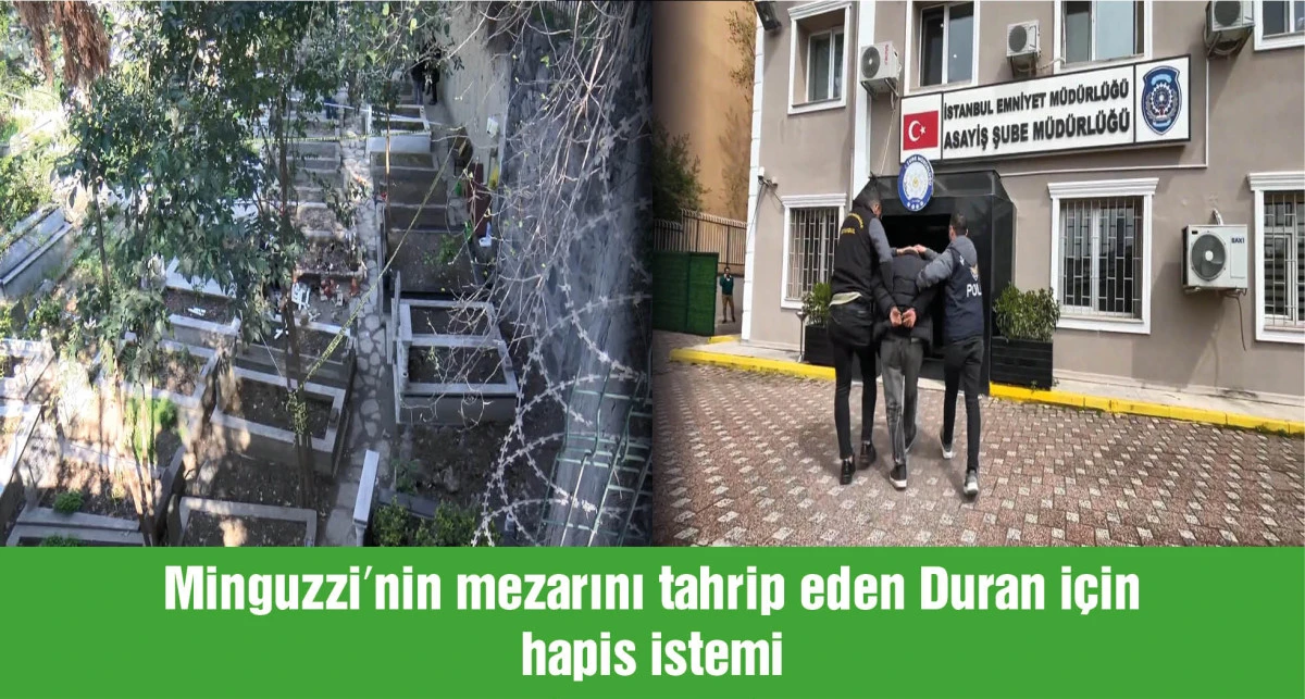 Mattia Ahmet Minguzzi'nin mezarını tahrip eden şüpheli hakkında 4 yıla kadar hapis talebi