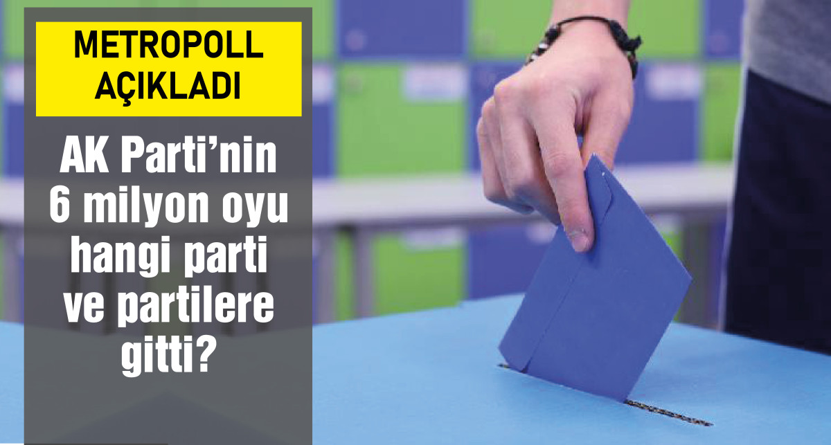 MetroPoll açıkladı: AK Parti'nin 6 milyon oyu hangi partilere gitti ?