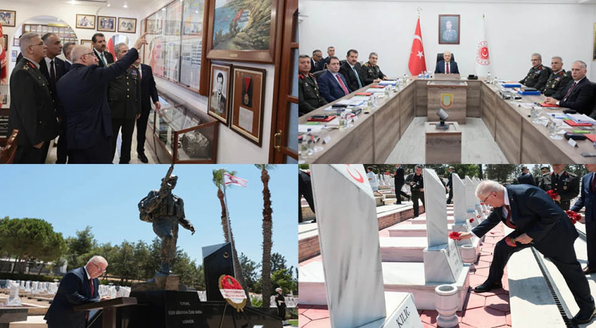 Milli Savunma Bakanı Yaşar G&uuml;ler, KKTC&rsquo;de