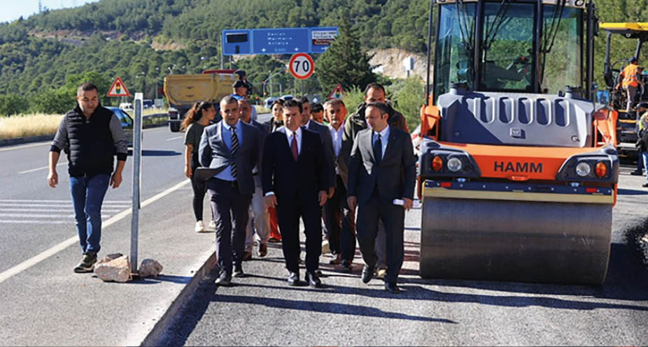 Muğla Büyükşehir Belediye Başkanı Aras, Adliye - Yeni Otogar yolunda incelemelerde bulundu